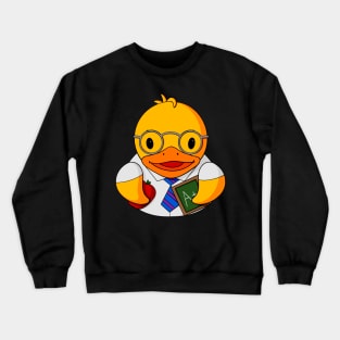 Male Teacher Rubber Duck Crewneck Sweatshirt